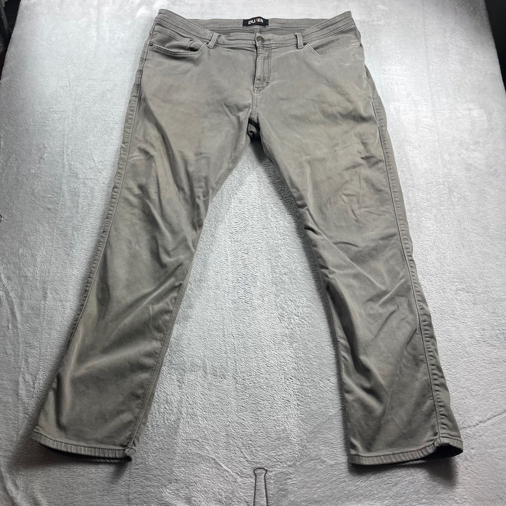 DU/ER Performance Denim Relaxed Fit Grey Pants MFNR1002‎ Mens 40x32